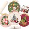 4pcs of Christmas Embroidery kit with Patterns and Instructions